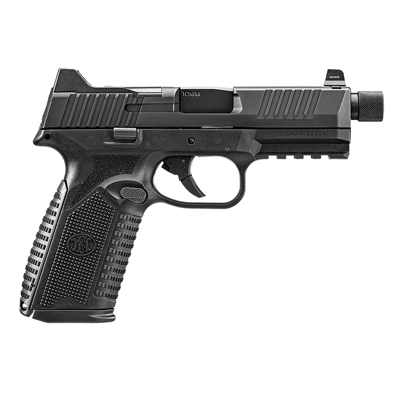 FN 510 Tactical, 10mm, 4.71" TB, OR, Black, (2) 10-rd