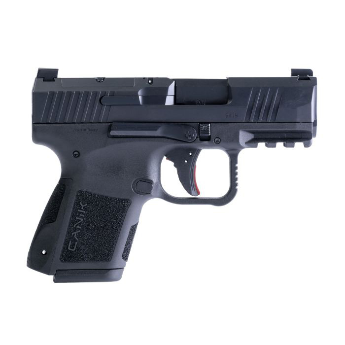 Canik METE MC9, 9mm, 3.18" MeCanik MO1 Optic, Black, (1) 12-rd & (1) 15-rd