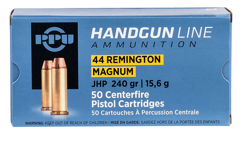 .44 Remington Magnum, 240 Grain, Jacketed Hollow Point, 50/Box
