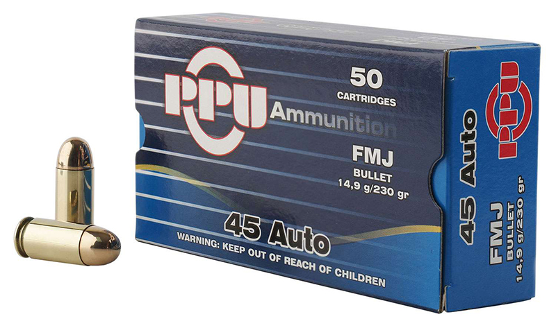 .45 Auto, 230 Grain, FMJ, 50/Box