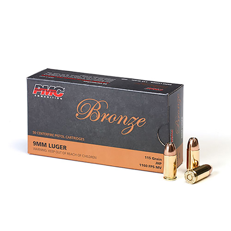 Bronze, 9mm, 115 Grain, JHP, 50/box