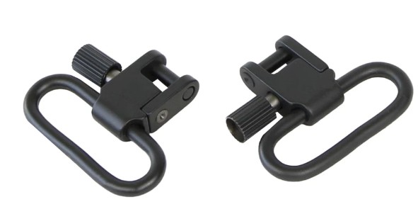 Deluxe Locking Swivel Set, 1.25" Black