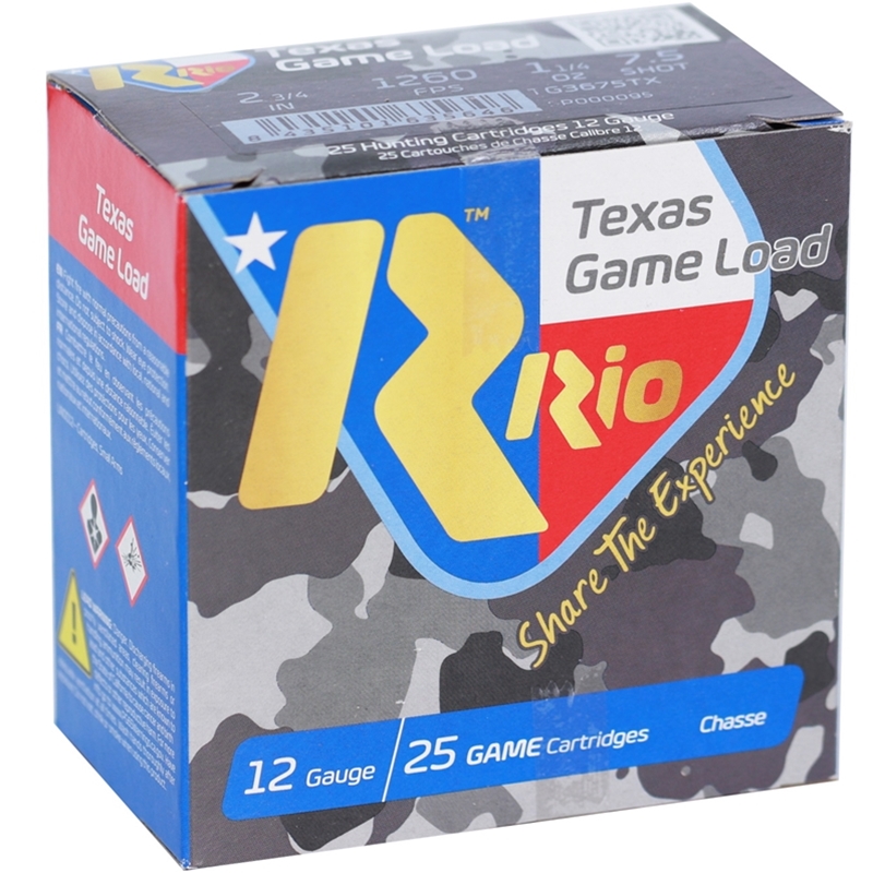 Texas Game Blended Dove High Velocity, 12 Gauge, 2 3/4", 1 1/4 oz, #7.5/9 Shot, 250/Case