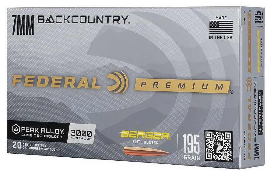 7mm BackCountry, 195 Grain, Berger Elite Hunter, 20/Box