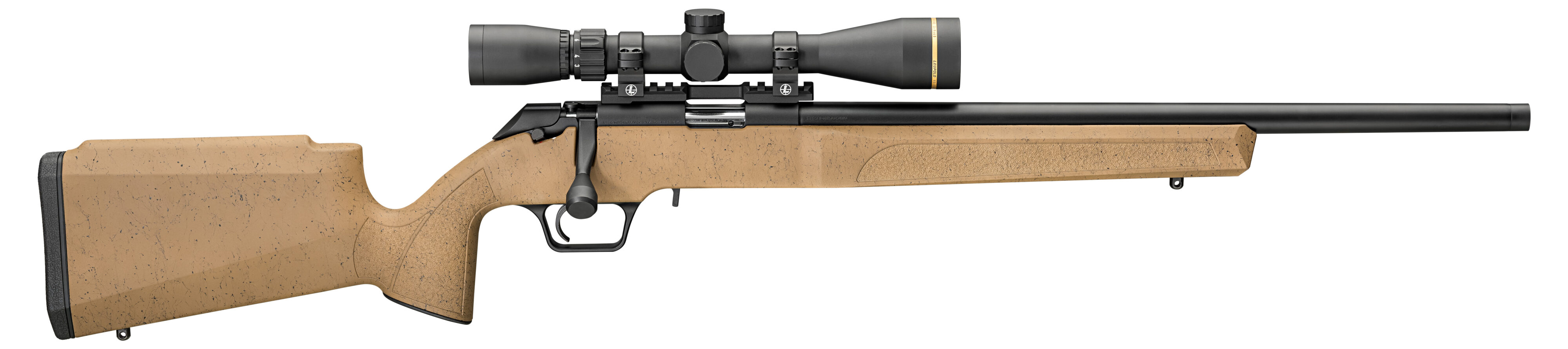 Model 2020 RF Target, .22 LR, 20" Threaded Barrel, Picatinny Rail, Coyote w/ Black Webbing, 10-rd