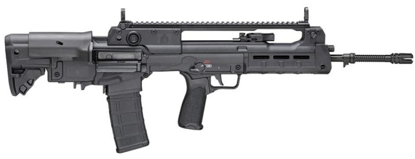 Hellion, 5.56 NATO, 20" Threaded Barrel, CTS-103 Red/Green Dot, Flip Up Sights, Sling, Black, (2) 30-rd GEAR UP
