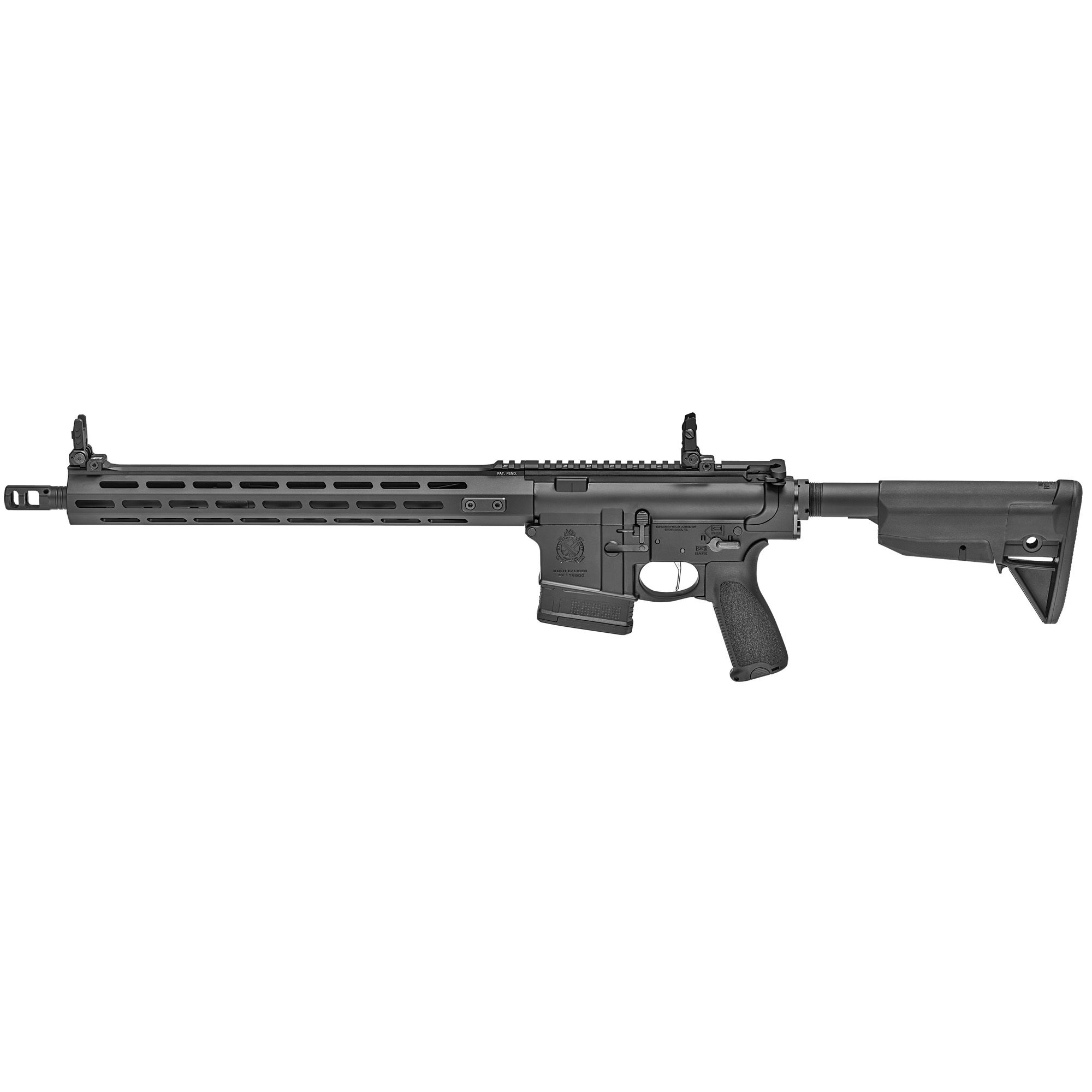 Saint Victor, .308 Win, 16" Barrel, CTS-103 Red/Grn Dot, Flip Up Sights, SP Sling, Black, (2) 10-rd, GEAR UP