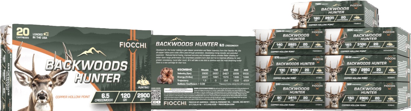 Backwoods Hunter, .300 Win Mag, 165 Grain, Copper Hollow Point, 20/Box