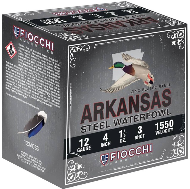 Arkansas Steel Waterfowl, 12 Gauge, 3", 1 1/5oz, #3, 100/Box