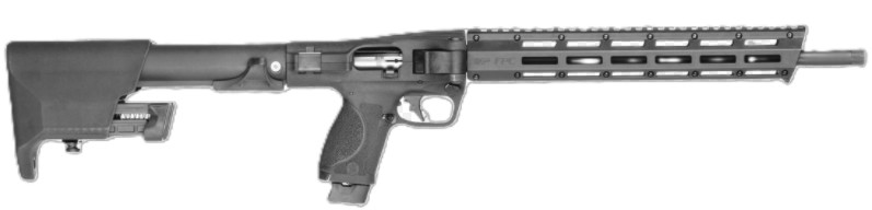 M&P FPC, .22LR, 16.25" Threaded Barrel, Optic Ready, Folding Stock, M-LOK, Black, (3) 20-rd