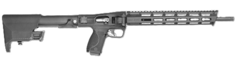 M&P FPC, .22LR, 16.25" Threaded Barrel, Optic Ready, Folding Stock, M-LOK, Black, (3) 10-rd, Compliant Model