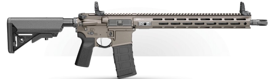 Saint Victor, 5.56x45mm, 16" Barrel, M-LOK, Flip Up Sights, B-5 Furniture, Tungsten, 30-rd