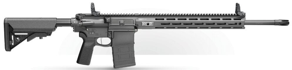 Saint Victor, .308 Win, 20" Barrel, M-LOK, Flip Up Sights, Magpul Stock, Black, 20-rd