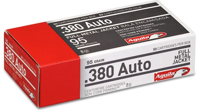 .380 Auto, 95 Grain, FMJ, 50/Box
