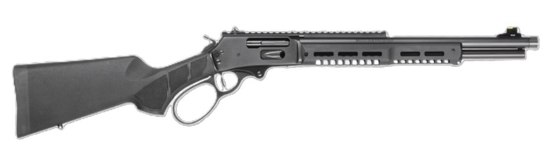 S&W Model 1854 Stealth Hunter, .45-70, 16.5" Barrel, Large Loop, HIVIZ H3 Sight, Pic Rail, Black, 5-rd