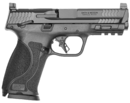 M&P9 M2.0, 9mm, 4.25" Barrel, OR, TS, White Dot Sights, Black, (2) 10-rd, CA Compliant