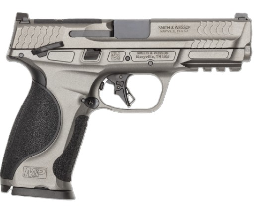 M&P9 M2.0 Metal, 9mm, 4.25" Barrel, OR, TS, White Dot Sights, Tungsten, (2) 10-rd, CA Compliant