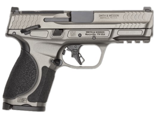 M&P9 M2.0 Metal Compact, 9mm, 4" Barrel, OR, TS, White Dot Sights, Tungsten, (2) 10-rd, CA Compliant