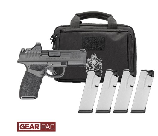 Hellcat Pro OSP, 9mm, 3.8" Barrel, OR, Viridian RFX11, Black, Gear Pac, (4) 10-rd