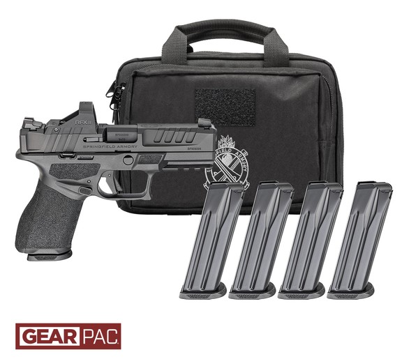 Echelon 4.0C, 9mm, 4" Barrel, OR, Viridian RFX11, Black, Gear Pac, (1)15 & (3)18-rd