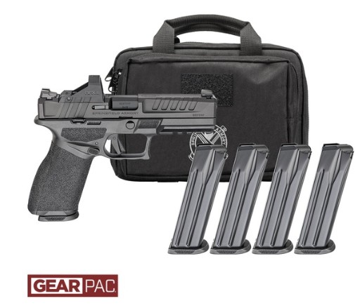 Echelon 4.5F, 9mm, 4.5" Barrel, OR, Viridian RFX11, Black, Gear Pac, (4) 10-rd