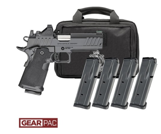 1911 DS Prodigy AOS, 9mm, 4.25" Barrel, OR, Viridian RFX11, Black, Gear Pac, (3)17 & (1)20-rd