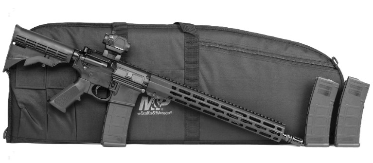 M&P15 Sport III Bundle, 5.56 NATO, 16" TB, Crimson Trace R-Dot/G-Dot, Black, (3) 30-rd PMAG