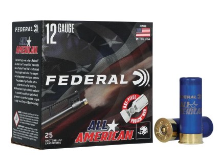 All American, 12 Gauge, 2 3/4" 1 1/8 oz, #7.5 Shot, 25/Box