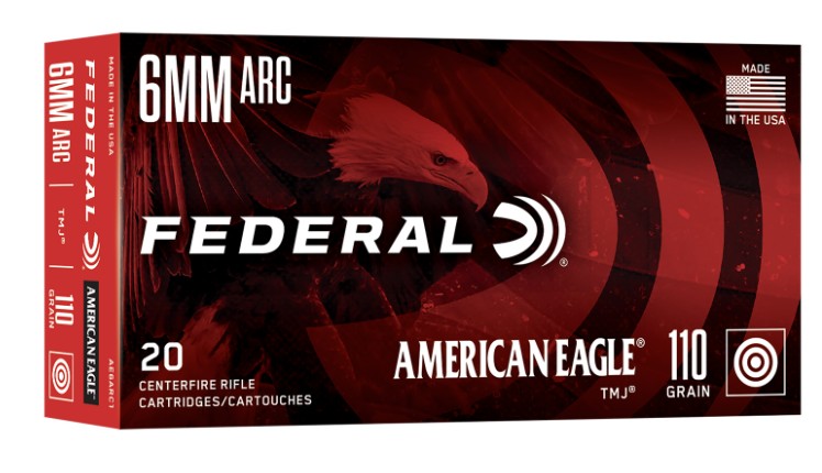 American Eagle, 6mm ARC, TMJ, 110 Grain, 20/Box