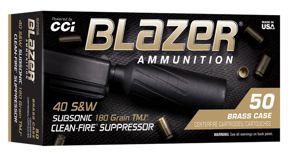Blazer Brass, .40 S&W, 180 Grain, TMJ, 50/Box