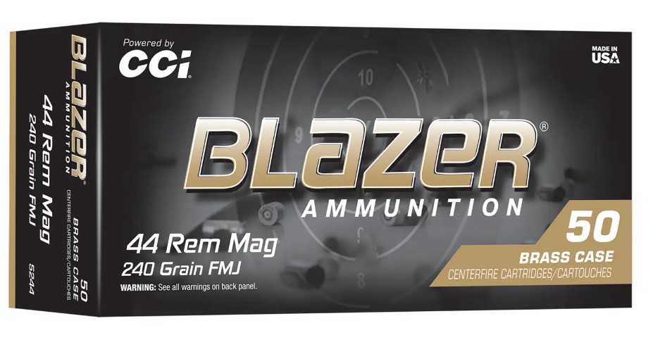 Blazer Brass, .44 Magnum, 240 Grain, FMJ, 50/Box