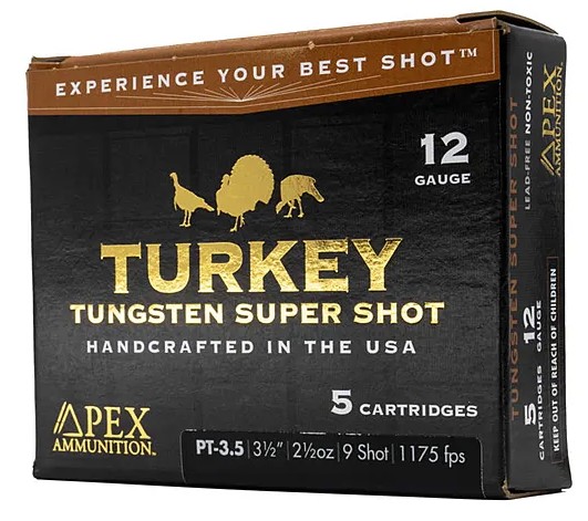 Turkey, 12 Gauge, 3.5", 2 1/2 oz, #9 Shot, TSS, 5/Box