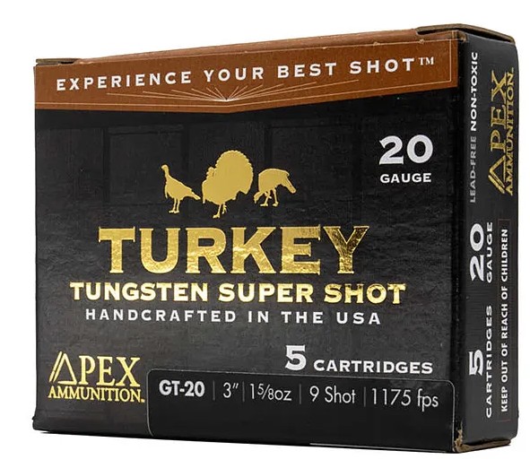 Turkey, 20 Gauge, 3", 1 5/8 oz, #9 Shot, TSS, 5/Box