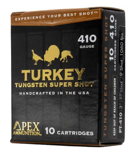Turkey, .410 Bore, 3", 27/32 oz, #9.5 Shot, TSS, 10/Box