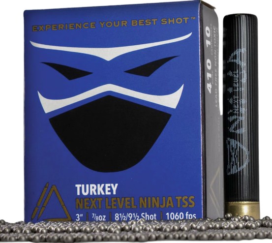 Turkey Ninja Next Level, .410 Bore, 3", 7/8 oz, #8.5/#9.5 Shot, TSS, 10/Box