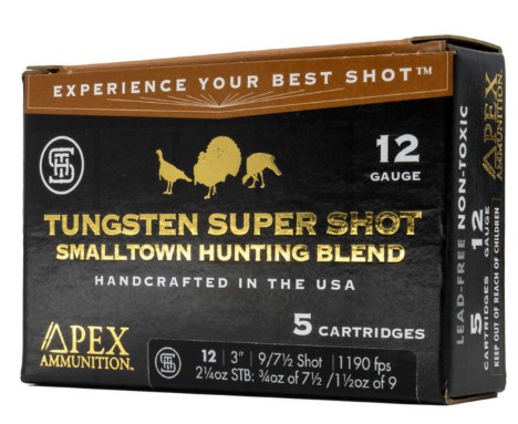 Turkey, 12 Gauge, 3.5", 2 1/2 oz, #7.5/#9 Shot, TSS Small Town Hunting Blend, 5/Box