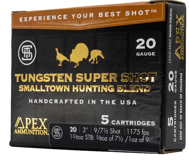 Turkey, 20 Gauge, 3", 1 5/8 oz, #7.5/#9, TSS Small Town Hunting Blend, 5/Box