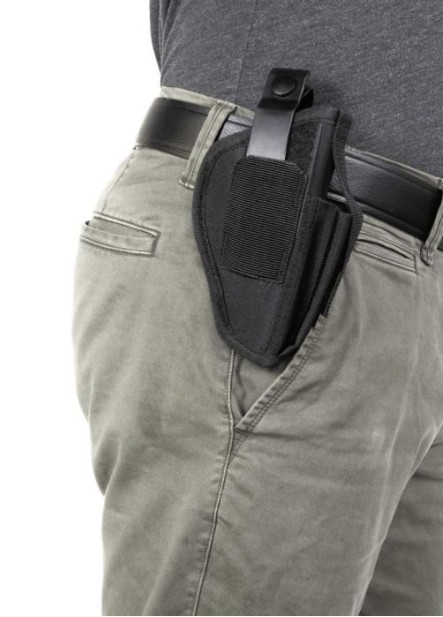 Ambidextrous Belt Holster, Size 01, Med Frame, Fits, G43/43X/Sig P365/P365 XL, Fits Up To 1.5" Belt, Black