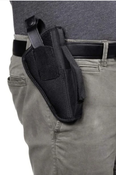 Ambidextrous Belt Holster, Size 03, Lrg Frame, Fits, G20/21/Beretta 92X FS, Fits Up To 1.5" Belt, Black