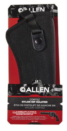 Cortez Outside Waistband Holster, Size 18, DA Revolver w/Full Lug, Fits Up To 2" Belt, Black