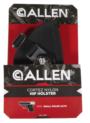 Cortez Outside Waistband Holster, Size 05, Small Frame Auto, Fits Ruger LC/LCP II, Fits Up To 2" Belt, Black