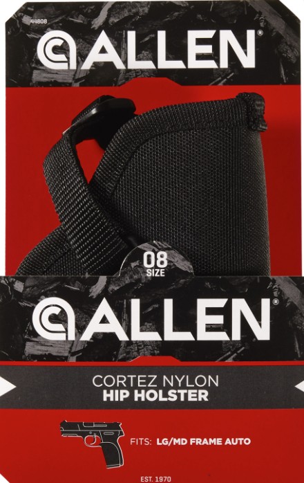 Cortez Outside Waist Band Holster, Size 08, Lrg/Med Frame, Fits Up To 2" Belt, Black