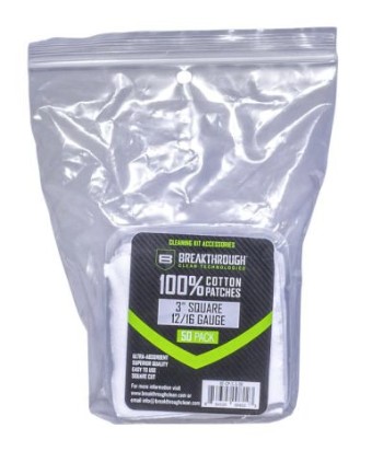 Cotton Patches, 3" Pre-cut Squares, 12 Gauge, 16 Gauge, 50 Pack