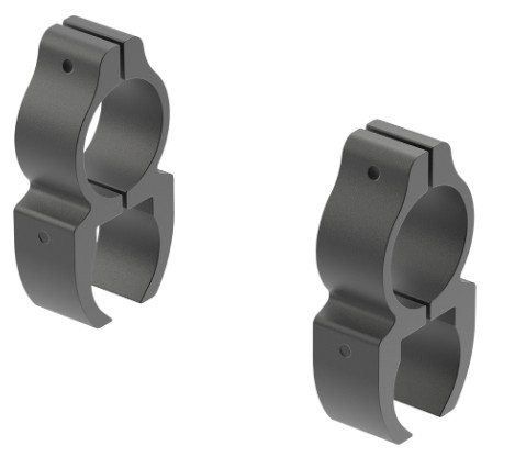 Rifleman See-Thru Rings Gen 2, 1", .22 Rimfire, 3/8", Matte