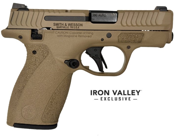 S&W Bodyguard 2.0, .380 Auto, 2.75" Barrel, Thumb Safety, FDE, (1) 10-rd & (1) 12-rd, IVS Exclusive