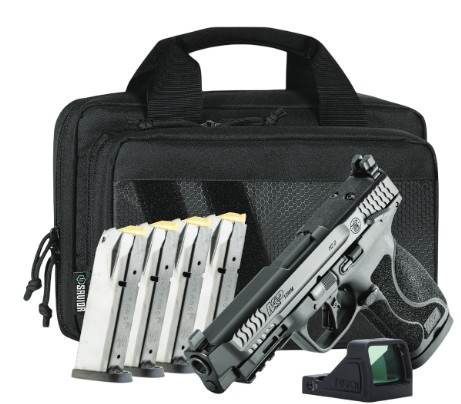 M&P M2.0 Bundle, 10mm, 4.6" Barrel, MTS, OR, RFX11 Green Dot, SS Bag, Black, (5) 15-rd