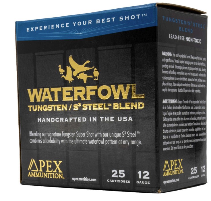 Waterfowl TSS/S3, 12 Gauge, 3", 1 5/16 oz, #4/#7.5 Shot, 25/Box