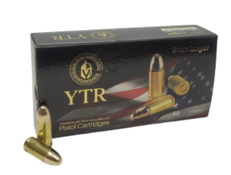 9mm, 124 Grain, FMJ, 50/Box