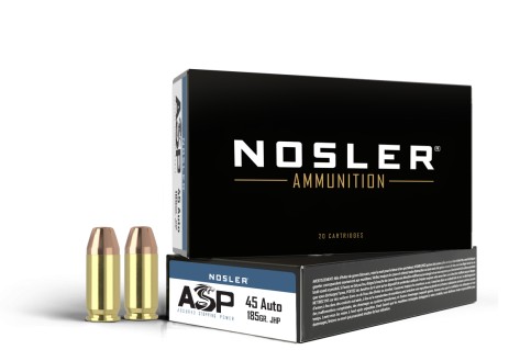 ASP, .45 ACP, 185 Grain, JHP, 50/Box