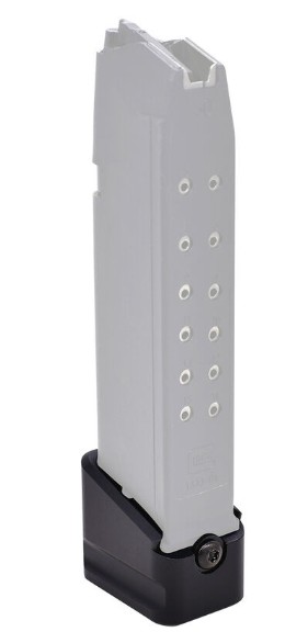 Magazine Extension, Fits GLOCK 19/23, Blk, +5/9mm, +4/.40